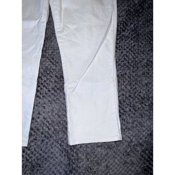 LEVI'S Womens White Stretch Denim Classic Straight Leg Jeans Size 29 - Picture 4 of 10